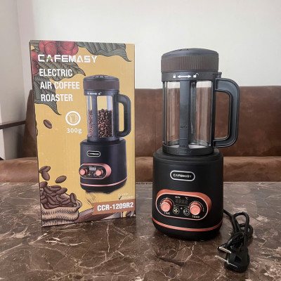Máy rang hạt cà phê công nghệ gia nhiệt không khí thương hiệu Cafemasy CCR-1209R2 - Hàng Nhập Khẩu