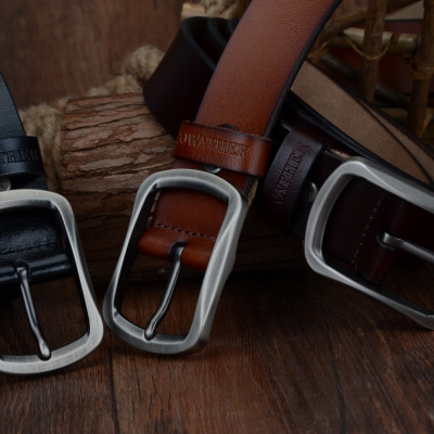 Thắt Lưng Da Bò Chính hãng COWATHER XY002 Nâu Vàng