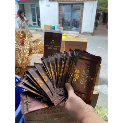 Hộp 20 cái khăn ướt và túi 30 khăn lau ban thờ Hương Trầm tự nhiên bao sái ban thờ thần tài ông địa