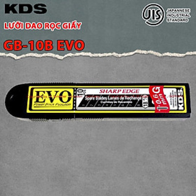 LƯỠI DAO RỌC GIẤY 18mmm KDS GB-10BEVO