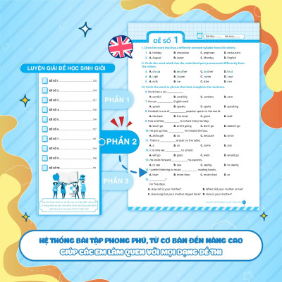 Sách - Luyện Giải Bộ Đề Bồi Dưỡng Học Sinh Giỏi Tiếng Anh Lớp 6 - Megabook