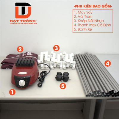 Tủ Sấy Quần Áo Đạt Tường DTSQA-C01 - Màu Ngẫu Nhiên - Hàng Chính Hãng