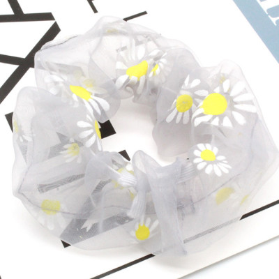 Sét 2 dây buộc tóc in cúc họa mi HD49 giao mầu ngẫu nhiên