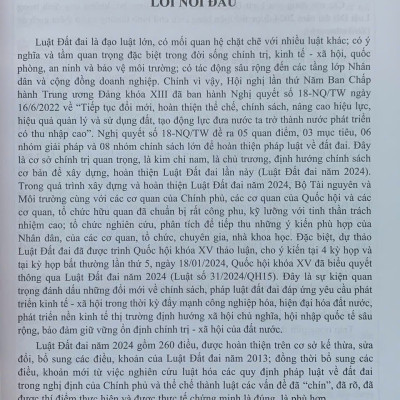 Nội dung kế thừa, bổ sung, đổi mới của Luật Đất đai năm 2024 so với Luật Đất đai năm 2013