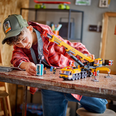 Đồ Chơi Lắp Ráp Xe Cần Cẩu Bánh Lốp LEGO CITY 60409 (1116 chi tiết)