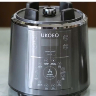 Máy Làm Sữa Hạt UKOEO PR5 Plus, Máy Làm Sữa Hạt UKOEO PR5S - Nắp INOX, phiên bản tiếng việt Hàng Chính Hãng