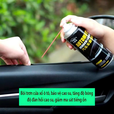 Xịt Dưỡng Gioăng Cao Su Ô Tô, Chống Kẹt Cửa Kính Hiệu Quả - Silicon Spray [AUTOMOTM] 450ml ,  đèn trang trí
