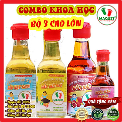 Bộ 3 Dầu Ăn Dặm cho Bé Cao Lớn Maguzt ( Tặng Quà)