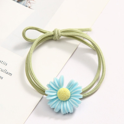 Sét 5 dây buộc tóc hoa cúc khuyết nhiều mầu ngẫu nhiên HD127