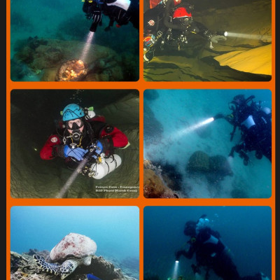 Đèn pin cho thợ lặn TERINO T51 (dùng dưới nước, 30w) - Hàng chính hãng