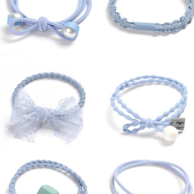 Sét 12 dây buộc tóc cao cấp xuất Hàn HD07