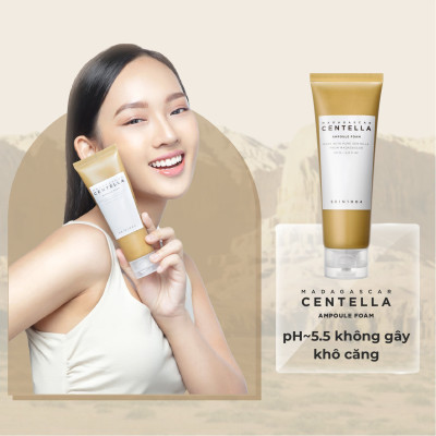 Bộ 3 Sản Phẩm Dưỡng Da Skin1004 Madagascar Centella bao gồm  Sữa rửa mặt 125ml + Toner 210ml + Serum 100ml