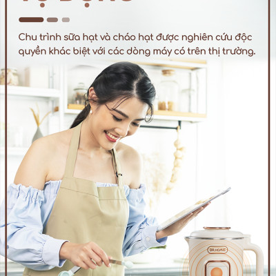 [Hàng Chính Hãng] Máy Làm Sữa Hạt DrHomie AN60 - Phiên Bản Chống Khê, Chống Trào Hàng Đầu Việt Nam - Bảo Hành 12 Tháng
