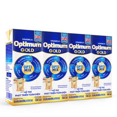 Thùng 48 Hộp Sữa Bột Pha Sẵn Vinamilk Optimum Gold 180ml