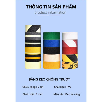 Băng Keo Dán Chống Trượt Cho Cầu Thang / Bậc Thềm Băng keo nhám băng dính chống trượt cầu thang