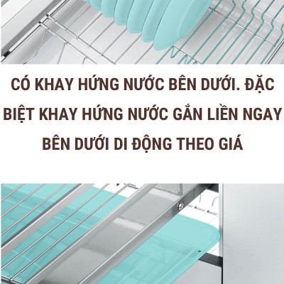 Giá úp bát đa năng nan dẹt inox 304 thương hiệu Grob mã GC304
