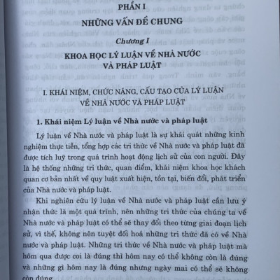 Giáo trình Lý luận về Nhà Nước và Pháp Luật (Tái bản lần thứ năm, có sửa chữa, bổ Sung) 