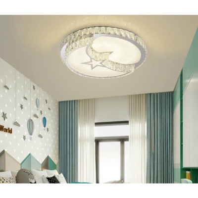 Mâm Ca Sỹ Pha Lê K9 áp trần hình trụ tô điểm buồng nghỉ ,phòng khách .phong cách tối tân ,sang trọng.BH 24 tháng DT