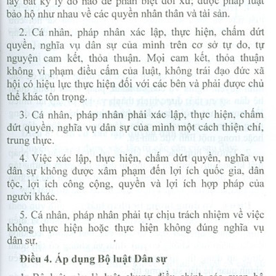 Bộ Luật Dân Sự  Nước Cộng Hòa Xã Hội Chủ Nghĩa Việt Nam (Có Hiệu Lực Thi Hành Từ Ngày 01/01/2017)