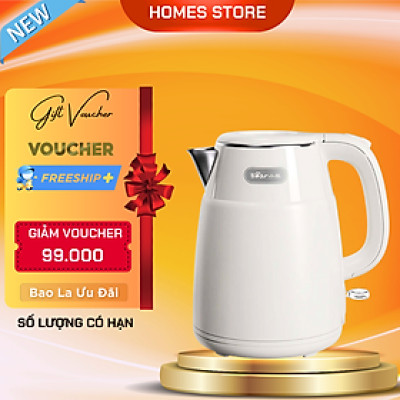 Ấm Siêu Tốc Phong Cách Cổ Điển Bear ZDH-Q15U8 Dung Tích 1.5L Công Suất 1500 W - Hàng Nhập Khẩu