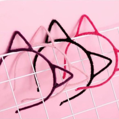 Cài tai mèo xinh - cài tóc - hồng phấn