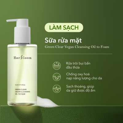 Bộ Đôi Làm Sạch & Cấp Ẩm Herbloom Dịu Nhẹ Cho Mọi Loại Da [Sữa Rửa Mặt 200ml + Toner 150ml]