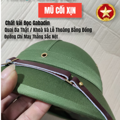 Mũ Cối Tàu Siêu Bền Mũ cối ARMY K82 Chất Vảii Bọc Mũ Gabadin Lòng Cốt Phíp Giàn Gi Xanh - 100kg Đứng Ngồi Lên Mũ Thoải Mái - Cách nhiệt, cách nước