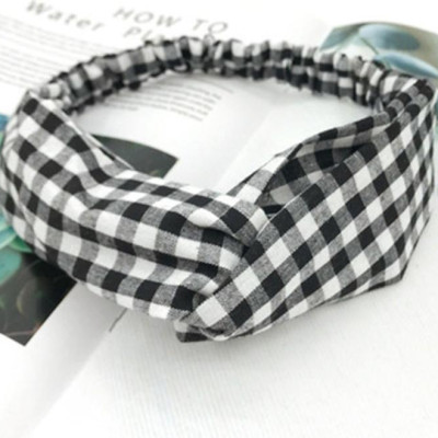 Băng Đô Cài Tóc Vải Caro_BDN09