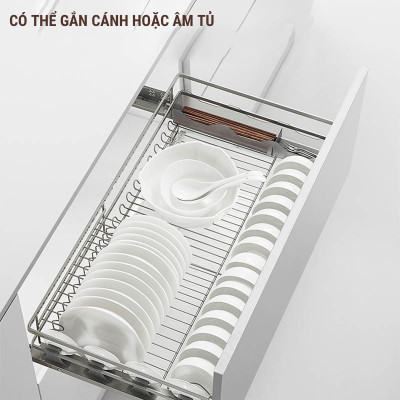 Giá úp bát đa năng nan dẹt inox 304 thương hiệu Grob mã GC304