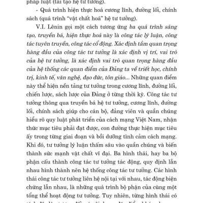 Công tác tư tưởng và những vấn đề đặt ra với công tác tư tưởng trong thời kỳ phát triển mới của đất nước (Xuất bản lần thứ hai, có chỉnh sửa)