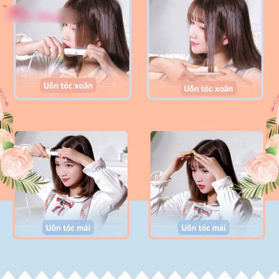 Phụ kiện tóc -Dụng cụ  tạo  kiểu  tóc  đa năng  mini có hộp ,   nhỏ gọn tiện lợi khi đi du lịch