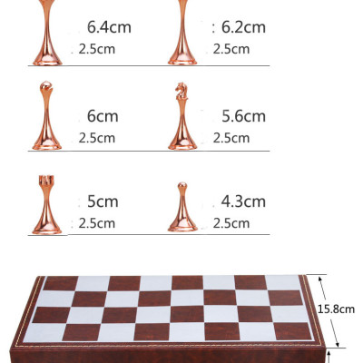 Bộ cờ vua bằng kim loại cao cấp