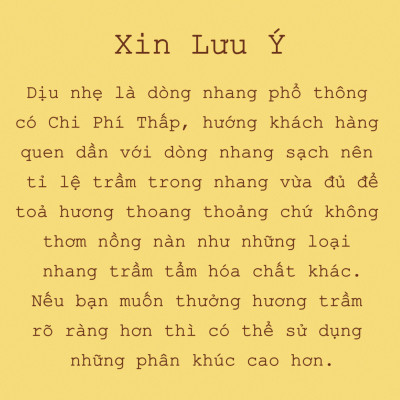 Nhang Trầm Hương Không Tăm, Loại Ngắn Dịu Nhẹ, Nhang Sạch Thuần Thiên Nhiên