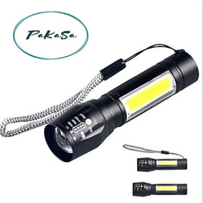 Đèn Pin Mini Siêu Sáng Cao Cấp Có Zoom ( 3 Chế Độ) - Hàng Chính Hãng 