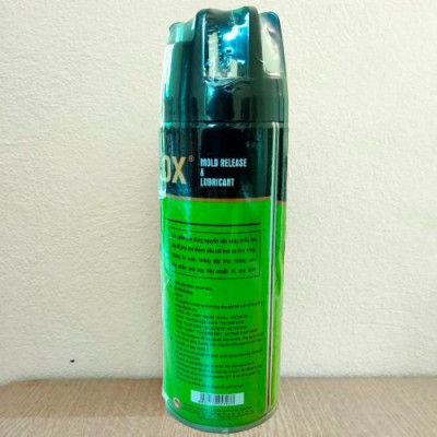 Thùng 24 bình xịt bôi trơn tách khuôn nhựa công nghiệp Telox BS3 (thấp) 450ml