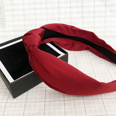 Cài tóc băng đô màu đỏ đô cài tóc bảng bự