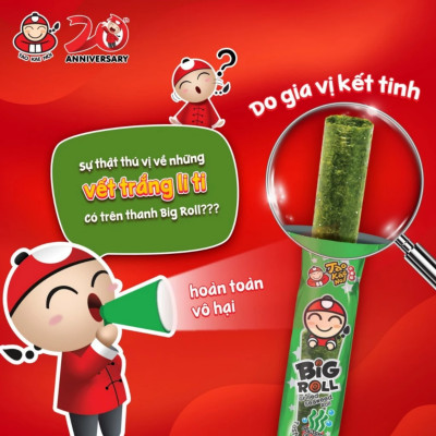 Hộp 12 Gói Snack Rong Biển TaoKaeNoi BIG ROLL Vị Cay