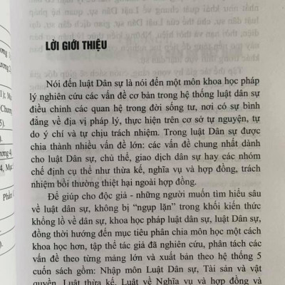 Nhập Môn Luật Dân Sự - Sách Chuyên Khảo