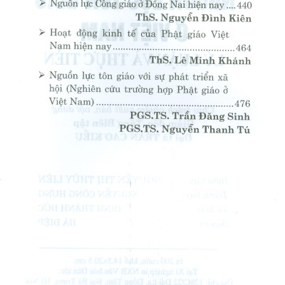 Nguồn Lực Tôn Giáo Ở Việt Nam Lý Luận Và Thực Tiễn