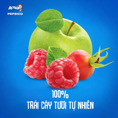 Trái cây nghiền vị táo, mâm xôi và tầm xuân Agusha 90g dành cho bé từ 6 tháng trở lên