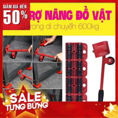 Dụng cụ nâng, di chuyển vật nặng đồ đạc thông minh bằng bộ con lăn hỗ trợ