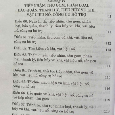 Luật Quản Lý, Sử Dụng V. ũ Khí, Vật Liệu Nổ Và Công Cụ Hỗ Trợ  Năm 2024
