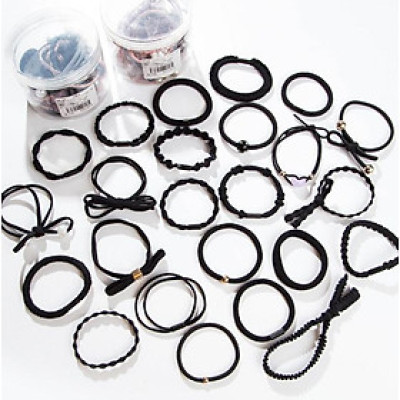 Sét hộp 24 dây buộc tóc xuất Hàn loại tốt HD19