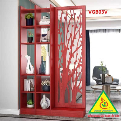 KỆ VÁCH NGĂN PHÒNG KHÁCH , NHÀ BẾP (1 VÁCH 2 KỆ) VGB01V