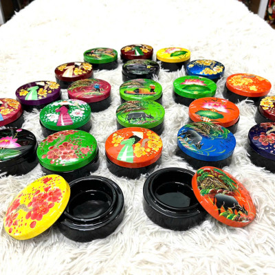 Hủ phấn nhỏ xinh xắn sơn mài đựng đồ vật nhỏ , trang sức, làm quà tặng,...