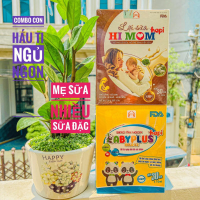 COMBO LỢI SỮA CHO MẸ GỒM 1 SIRO ĂN NGON VÀ 1 LỢI SỮA- cốm lợi sữa ( kèm 1 gấu bông)