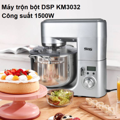 Máy trộn bột, đánh trứng 10 lít cao cấp nhãn hiệu DSP KM3032 Công suất 1500W, Dung tích 10 lít - Bảo Hành Chính Hãng 12 Tháng