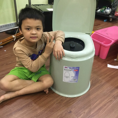 Bồn cầu, bô vệ sinh di động cho người già, người ốm nhựa songlong