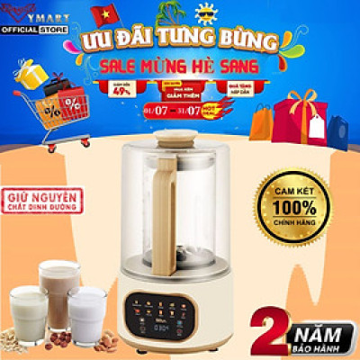 Máy làm sữa hạt Seka E500 - Có chống ồn - 1.5 lít - 9 Chức năng tiếng Việt - Hàng chính hãng