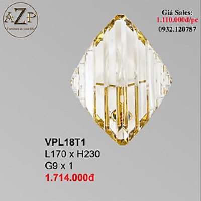 AZP - ĐÈN ỐP VÁCH / ĐÈN TRANG TRÍ / ĐÈN TREO TƯỜNG PHÒNG KHÁCH, PHÒNG NGỦ, NHÀ HÀNG, KHÁCH SẠN AZP-VL18T1 phong cách đương đại, hàng nhập khẩu AZP
